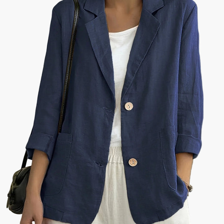 Birgit | Lockerer Blazer mit Krempelärmeln