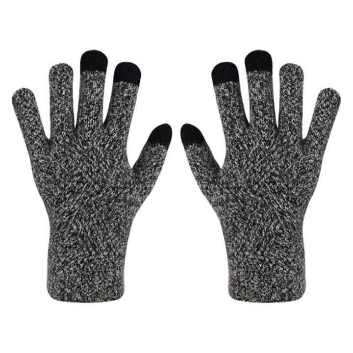 Wanda | Gestrickte Handschuhe aus Baumwolle und Wolle