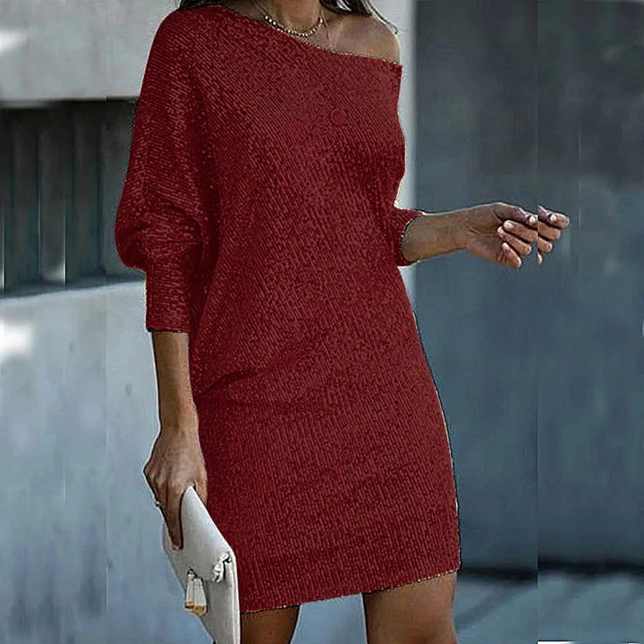 Gesine | Strickkleid mit strukturierter Oberfläche
