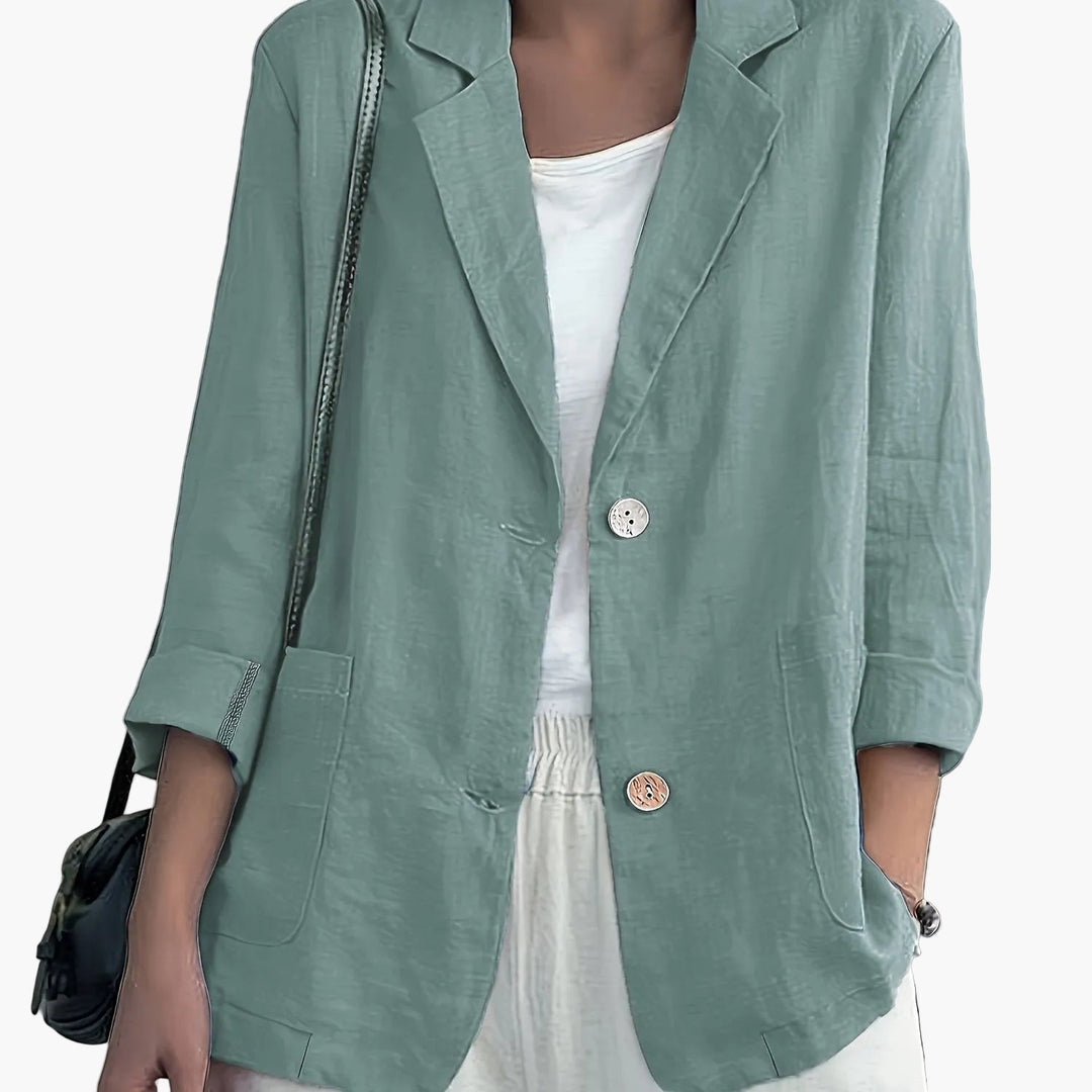 Birgit | Lockerer Blazer mit Krempelärmeln