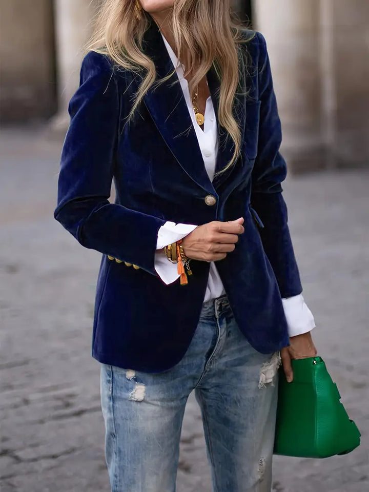 Sabina | Klassischer Blazer mit Ein-Knopf-Verschluss
