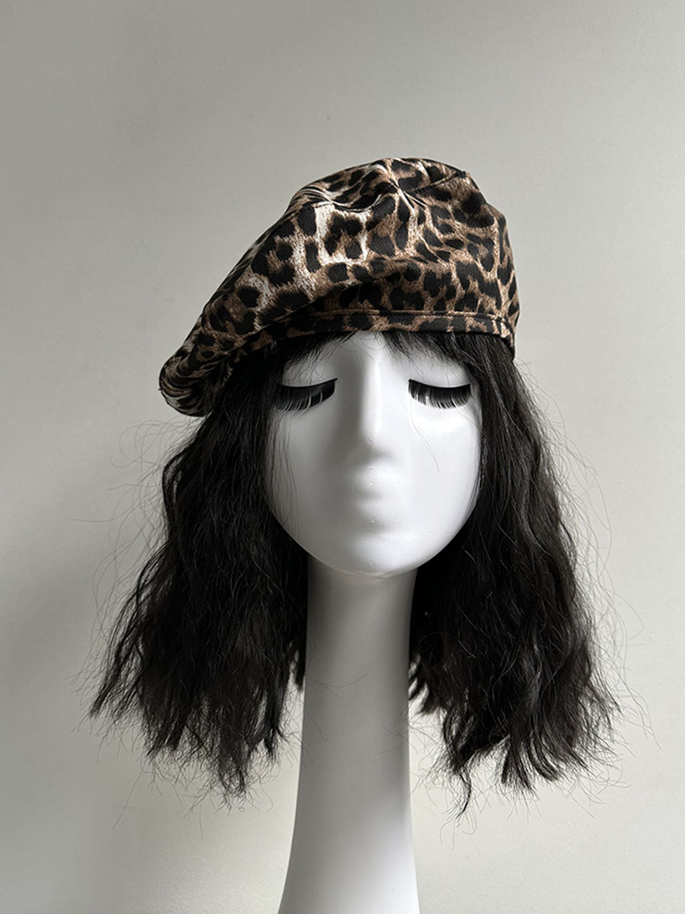 Maike | Vintage-Barett im Leopardenmuster