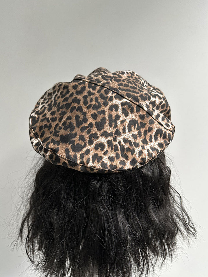 Maike | Vintage-Barett im Leopardenmuster