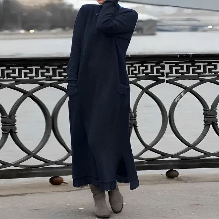 Jasmin | Pulloverkleid in Maxi-Länge