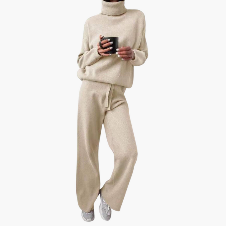 Rosi | Minimalistisches Strick-Set mit weitem Bein