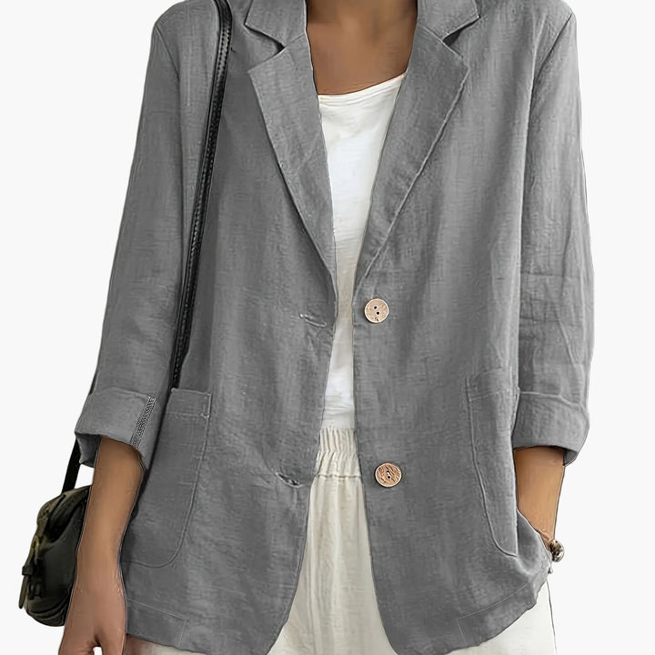 Birgit | Lockerer Blazer mit Krempelärmeln