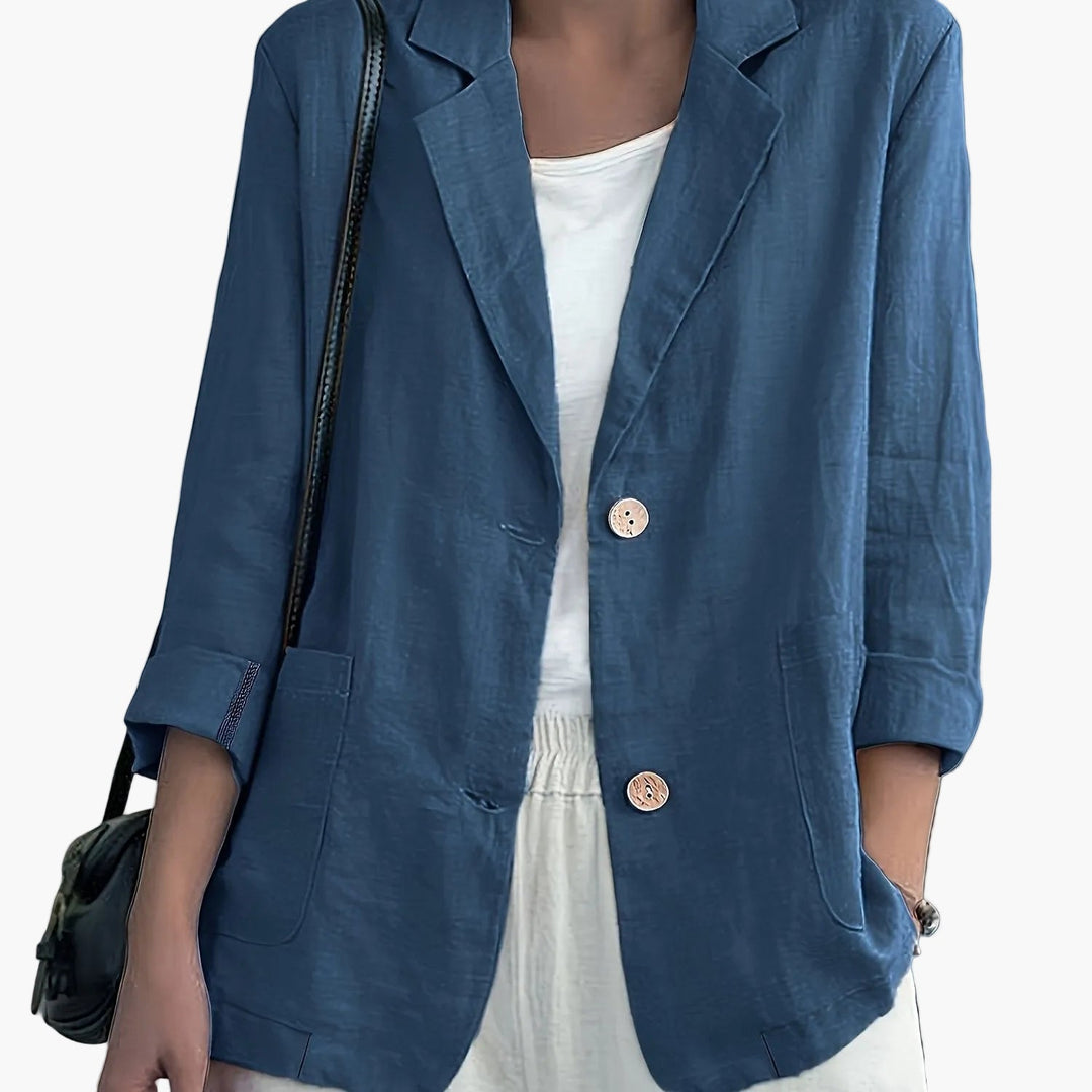 Birgit | Lockerer Blazer mit Krempelärmeln