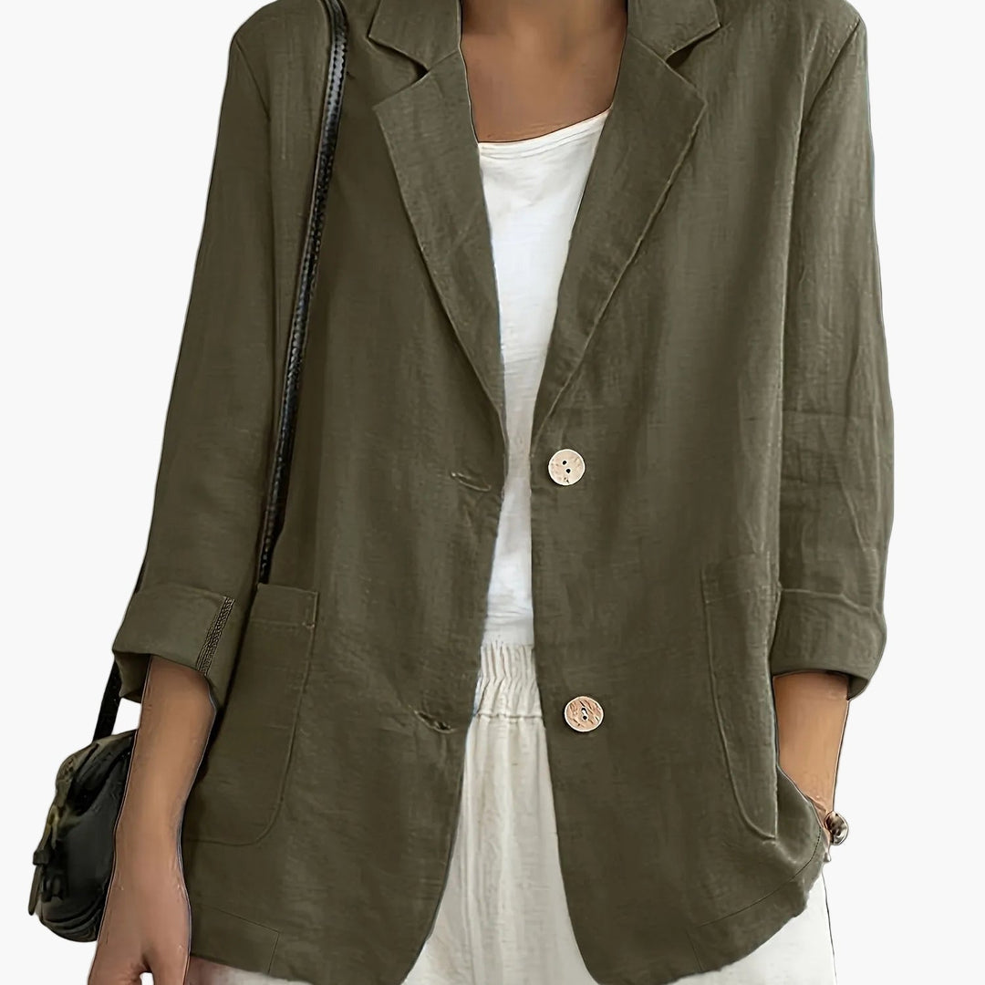 Birgit | Lockerer Blazer mit Krempelärmeln