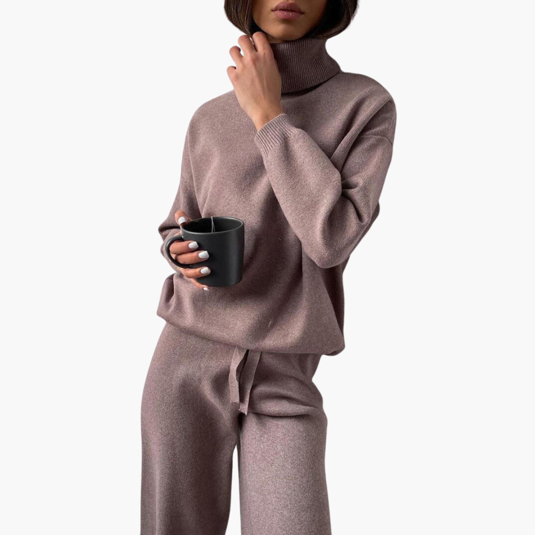 Rosi | Minimalistisches Strick-Set mit weitem Bein
