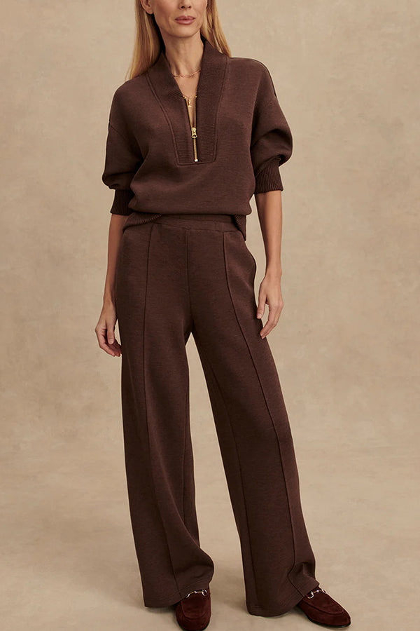 Jorina | Strick-Set mit Quarter-Zip