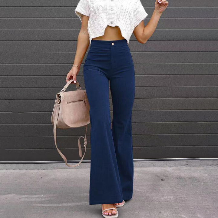 Tilda | Hochgeschnittene Cordhose mit Schlag