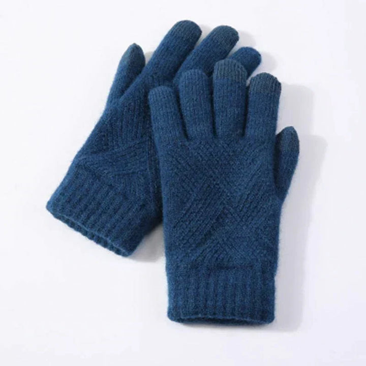 Wanda | Gestrickte Handschuhe aus Baumwolle und Wolle