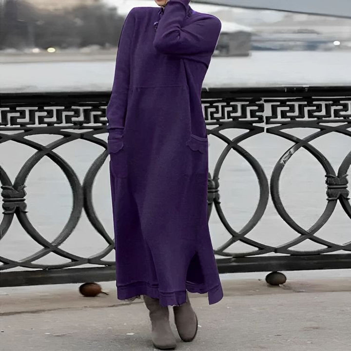 Jasmin | Pulloverkleid in Maxi-Länge