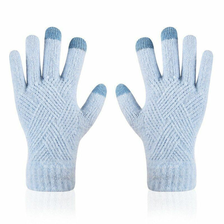 Wanda | Gestrickte Handschuhe aus Baumwolle und Wolle