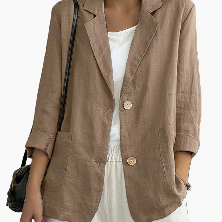 Birgit | Lockerer Blazer mit Krempelärmeln