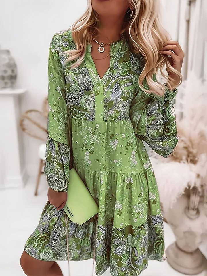 Eira - Bedrucktes Boho-Kleid