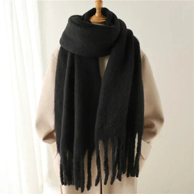 Hilke | Oversize-Schal mit Fransen