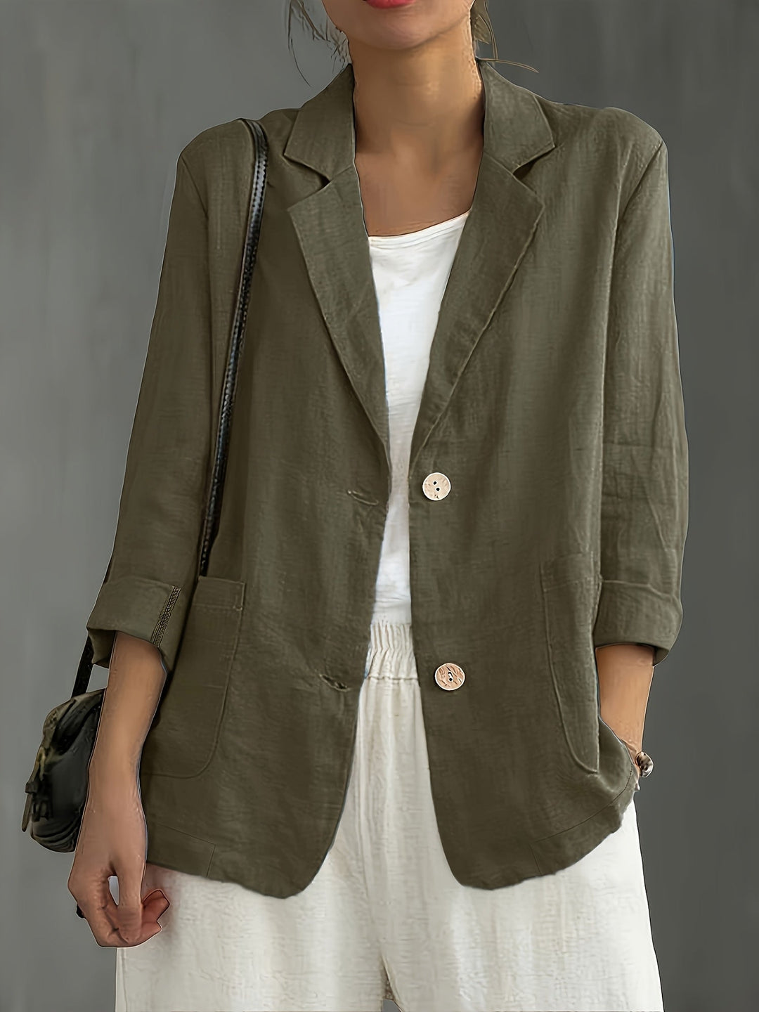 Birgit | Lockerer Blazer mit Krempelärmeln