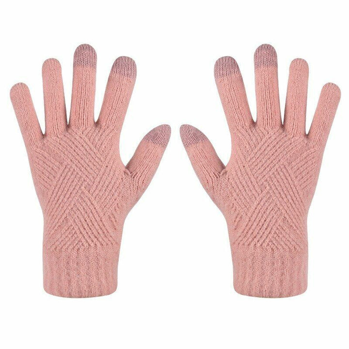 Wanda | Gestrickte Handschuhe aus Baumwolle und Wolle