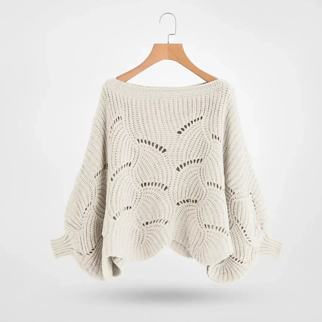 Anneli | Gestricktes Schultertuch mit Muster