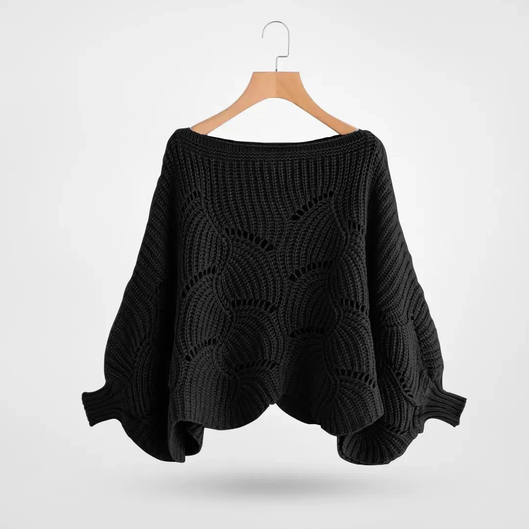 Anneli | Gestricktes Schultertuch mit Muster