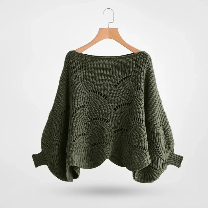 Anneli | Gestricktes Schultertuch mit Muster