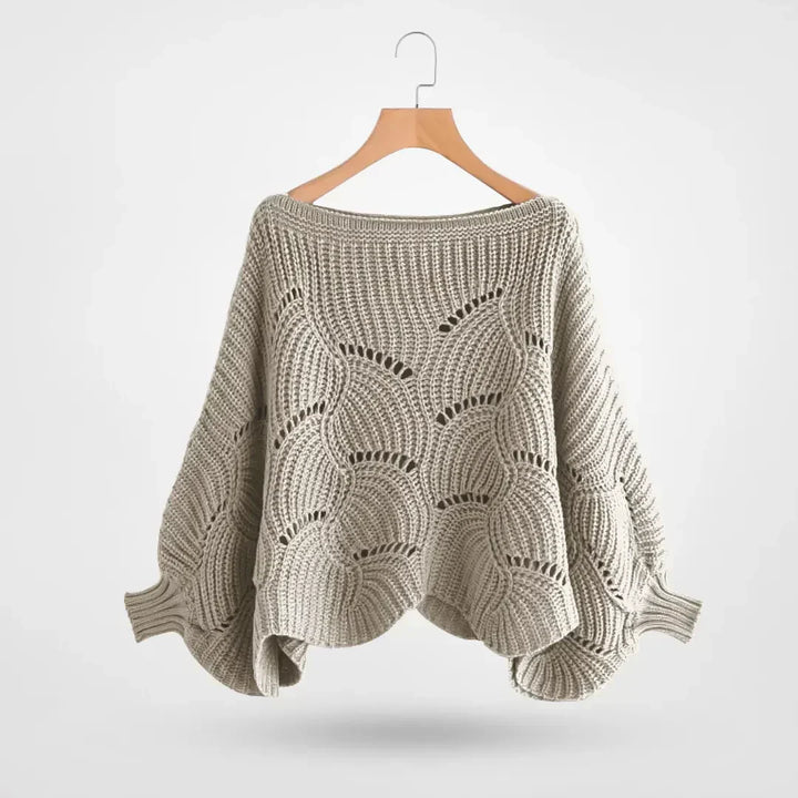 Anneli | Gestricktes Schultertuch mit Muster