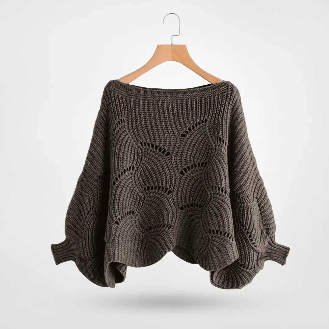 Anneli | Gestricktes Schultertuch mit Muster