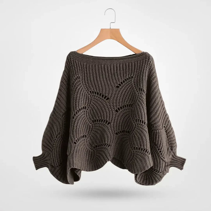 Anneli | Gestricktes Schultertuch mit Muster