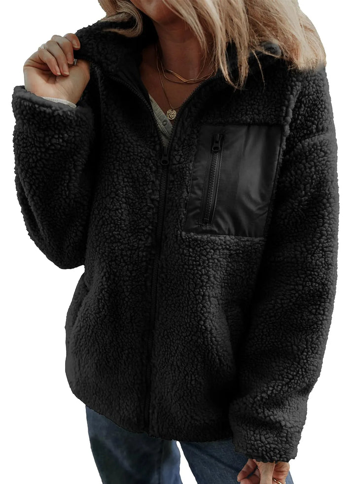 Heike | Teddyjacke mit Stehkragen