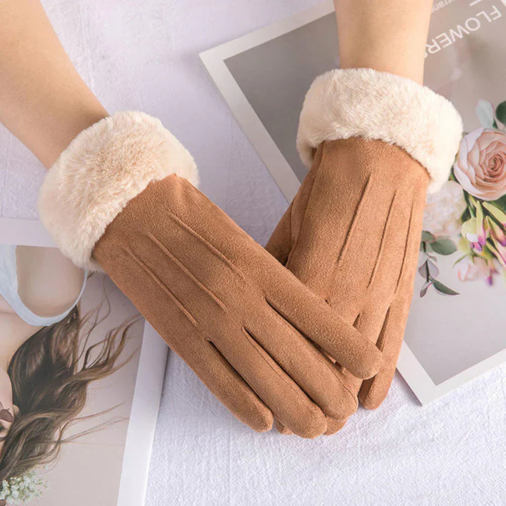 Sibylle | Handschuhe mit Kunstpelzfutter