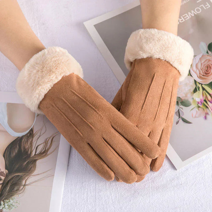 Sibylle | Handschuhe mit Kunstpelzfutter
