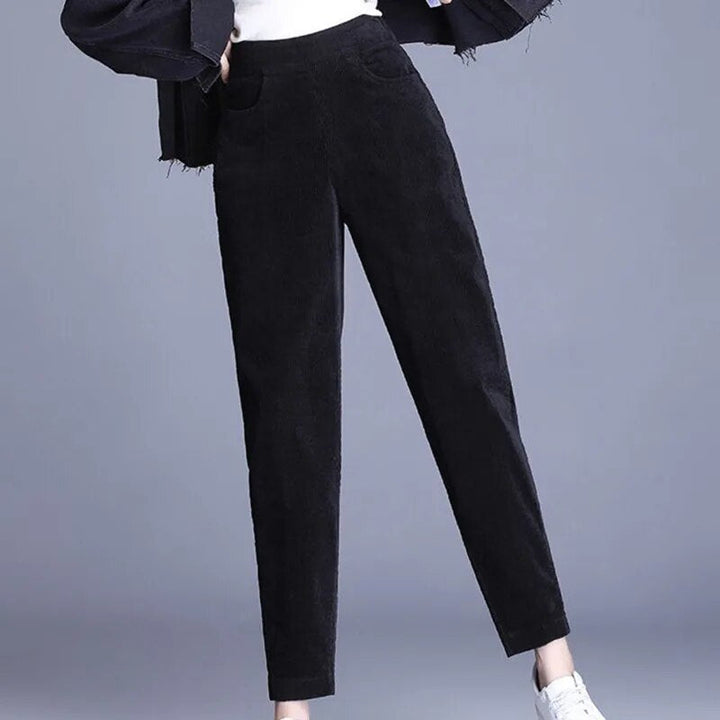 Sanna | Bequeme Cordhose mit elastischem Bund