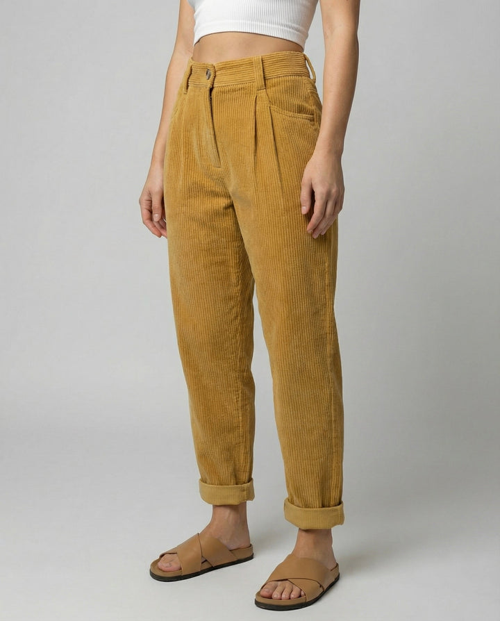 Gundula | Komfort-Cordhose mit hohem Bund und lässigem Schnitt