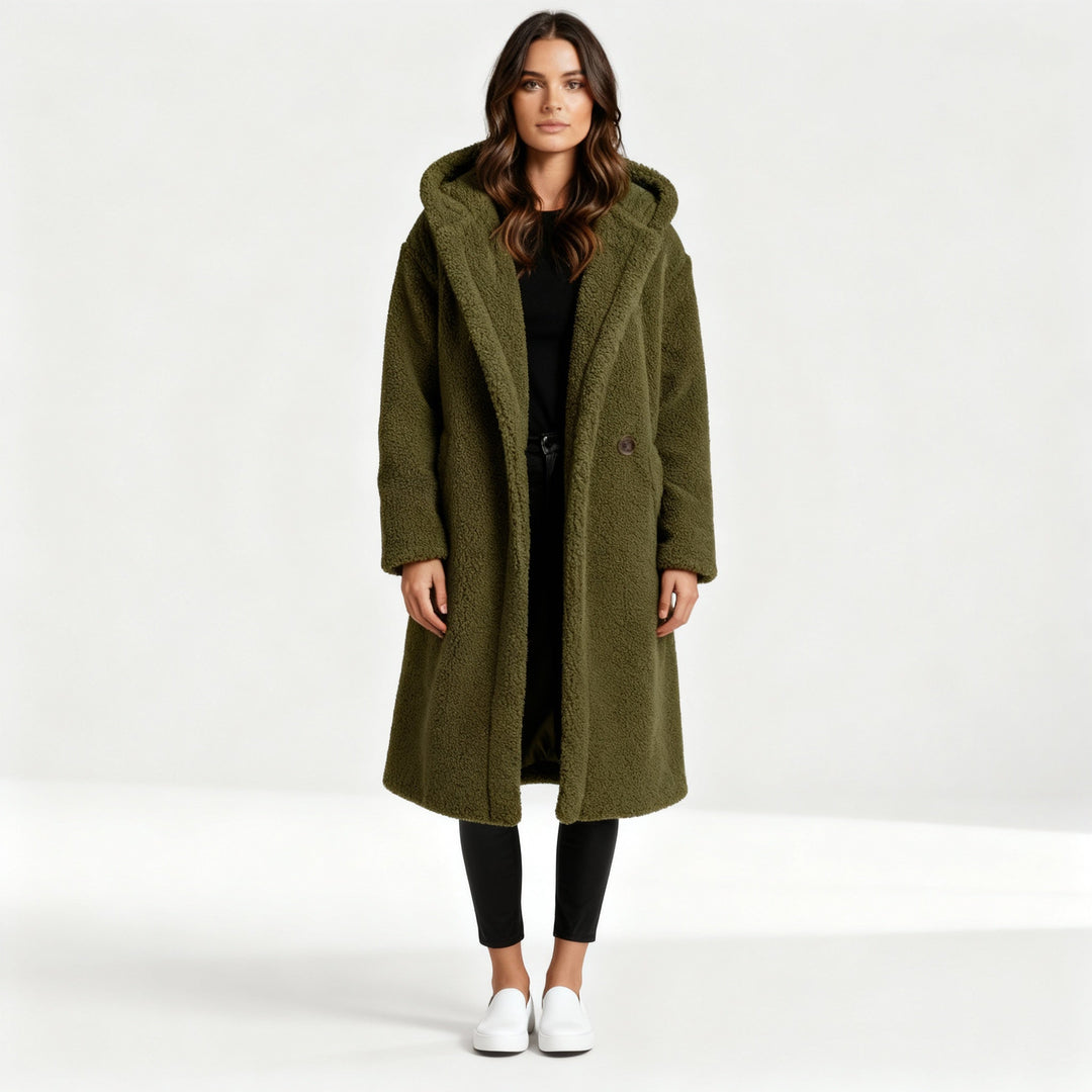 Mathilda | Oversize-Teddymantel mit Kapuze