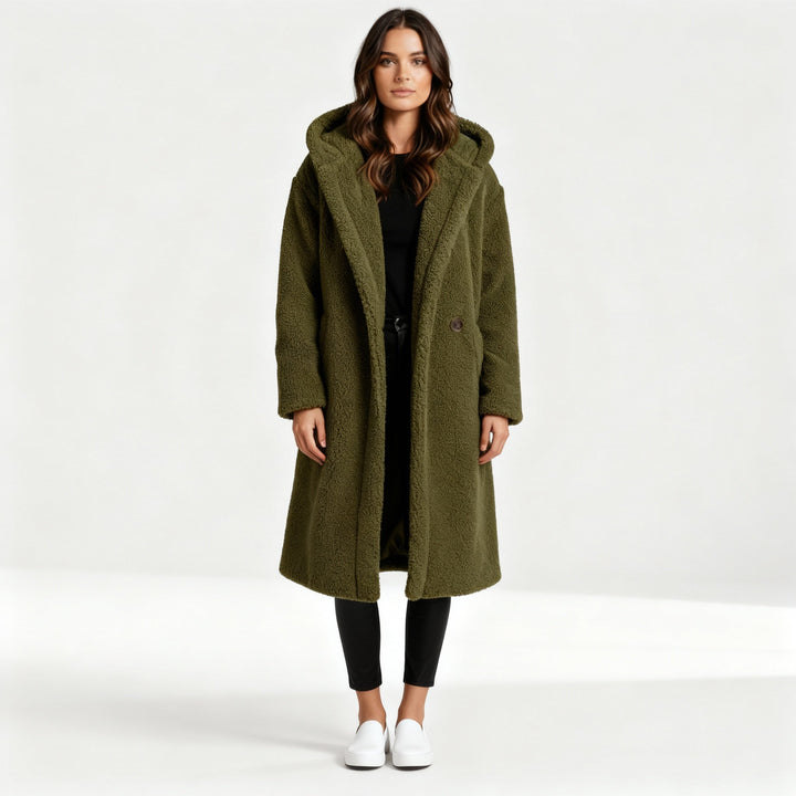 Mathilda | Oversize-Teddymantel mit Kapuze