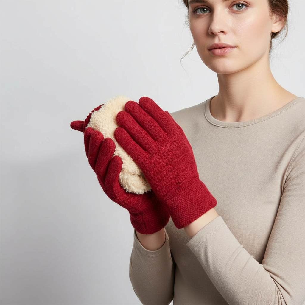 Odette | Touchscreen-Handschuhe mit Zopfmuster