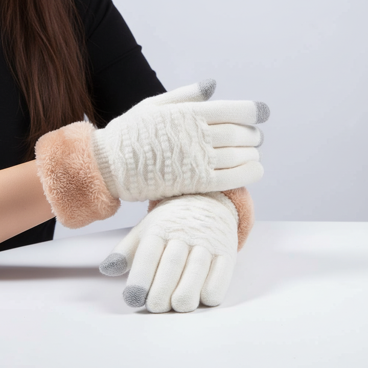 Odette | Touchscreen-Handschuhe mit Zopfmuster