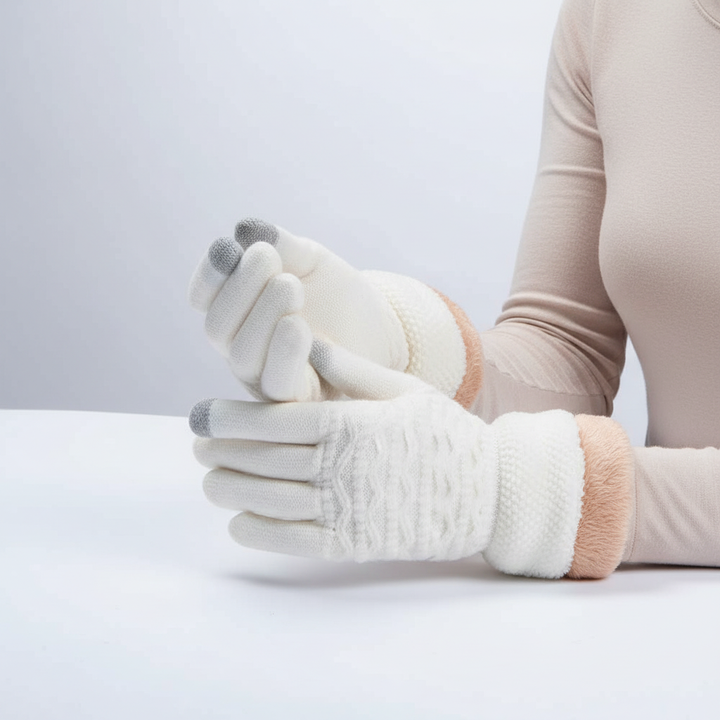 Odette | Touchscreen-Handschuhe mit Zopfmuster