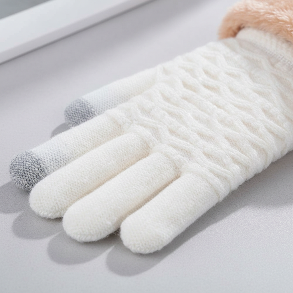 Odette | Touchscreen-Handschuhe mit Zopfmuster