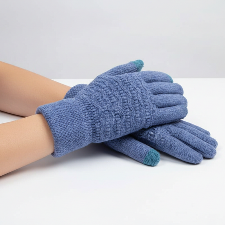 Odette | Touchscreen-Handschuhe mit Zopfmuster