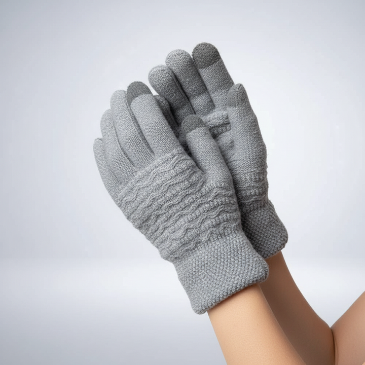 Odette | Touchscreen-Handschuhe mit Zopfmuster