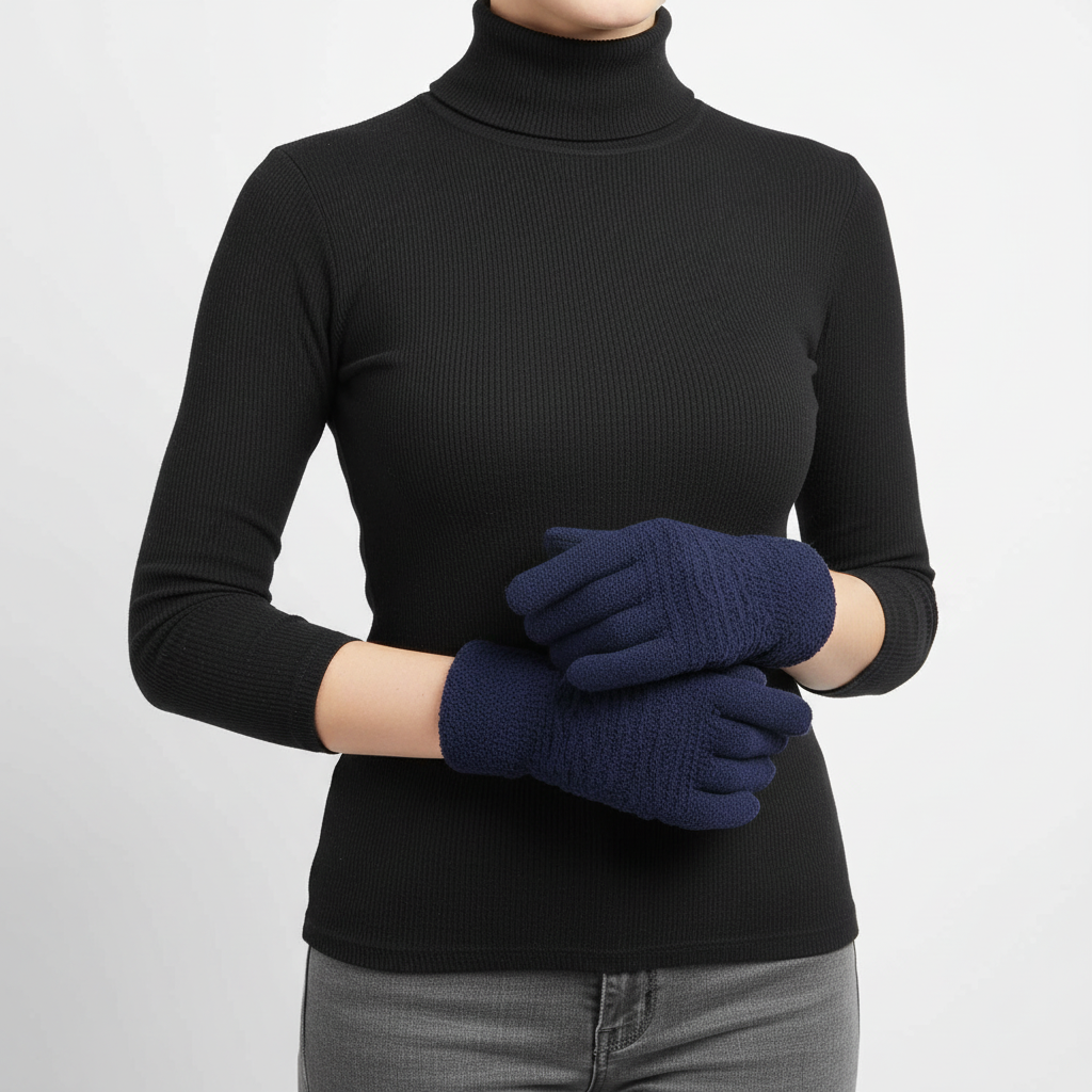 Odette | Touchscreen-Handschuhe mit Zopfmuster