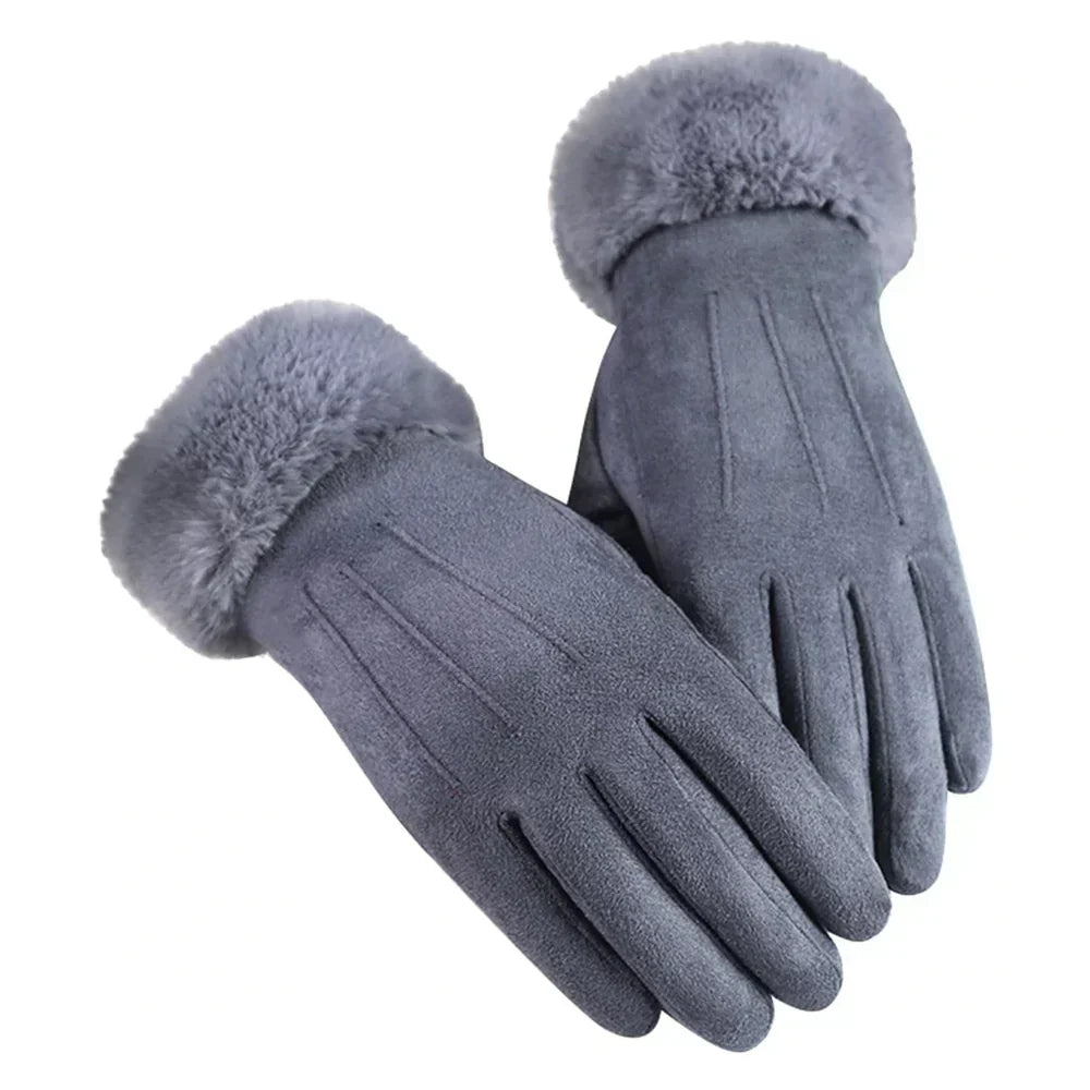 Sibylle | Handschuhe mit Kunstpelzfutter