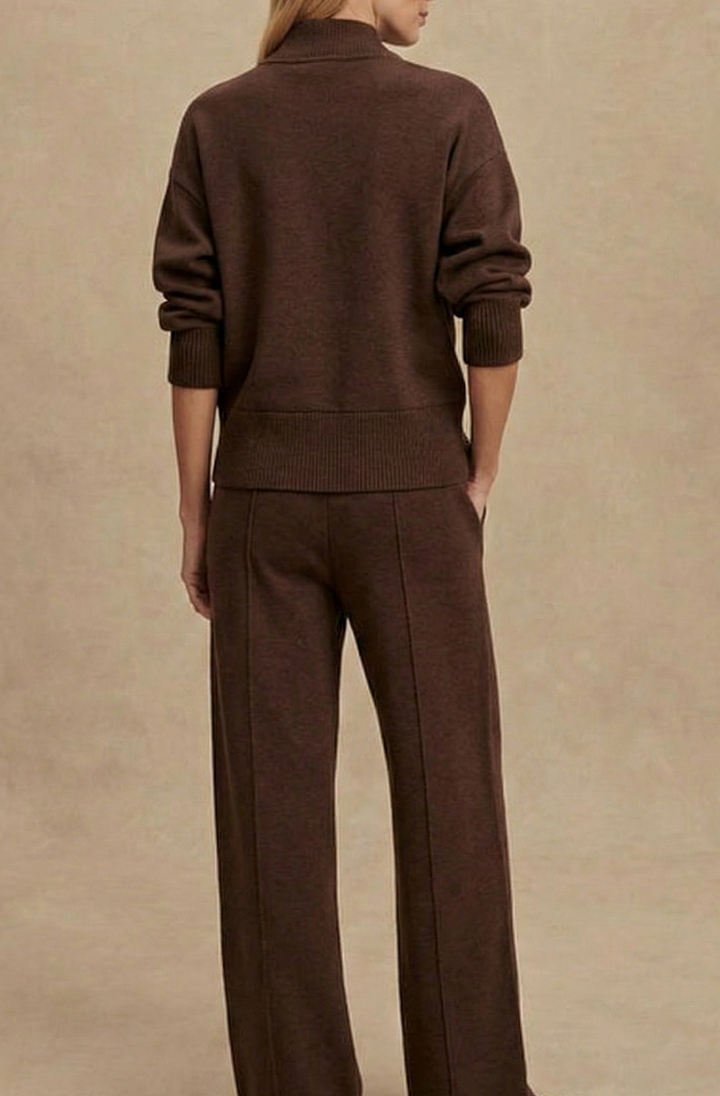 Jorina | Strick-Set mit Quarter-Zip