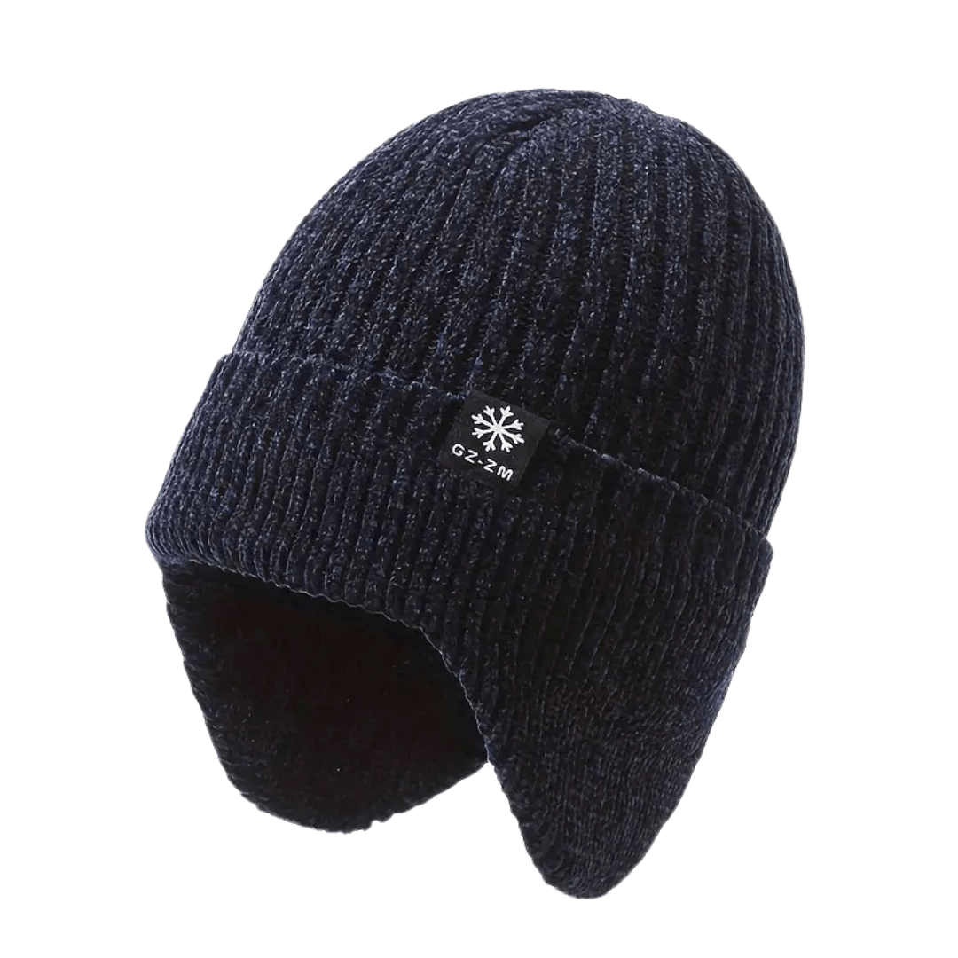 Sanna | Gefütterte Strickmütze mit Fleece und Ohrenschutz