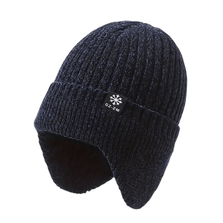 Sanna | Gefütterte Strickmütze mit Fleece und Ohrenschutz