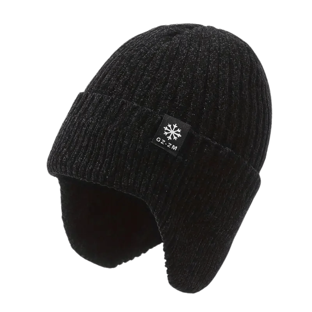 Sanna | Gefütterte Strickmütze mit Fleece und Ohrenschutz