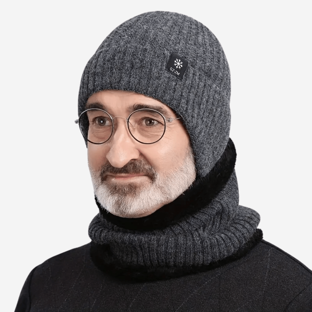 Sanna | Gefütterte Strickmütze mit Fleece und Ohrenschutz