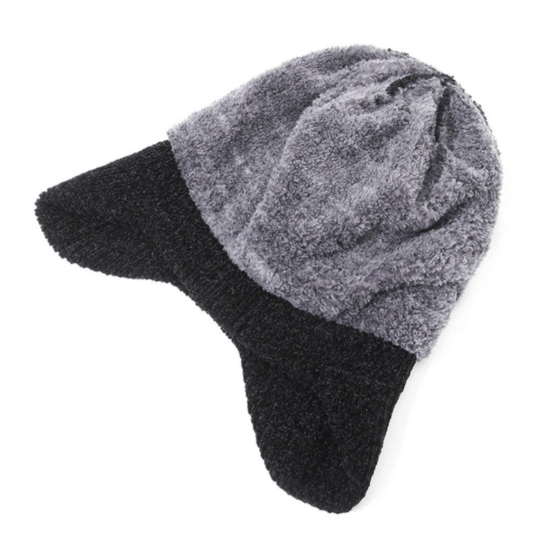 Sanna | Gefütterte Strickmütze mit Fleece und Ohrenschutz